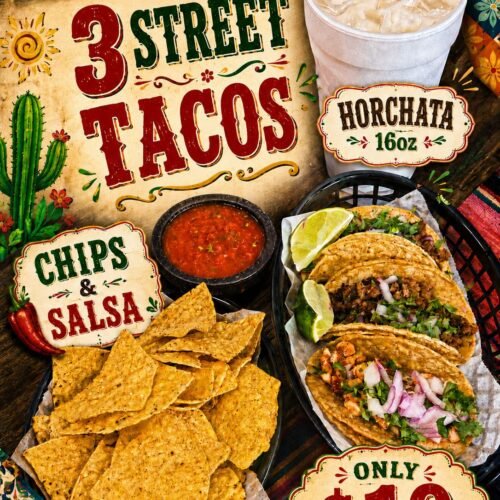 3 Street Tacos Combo